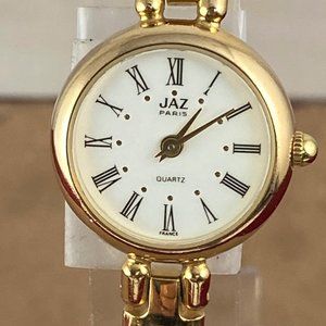 Vintage Jaz Paris French Designer Gold Watch